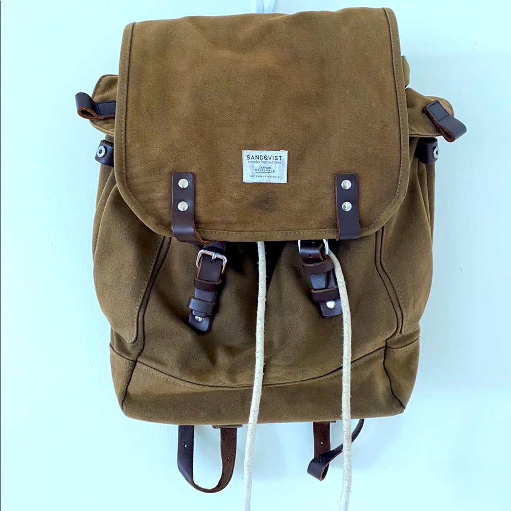 Sandqvist Bob Backpack Canvas Olive